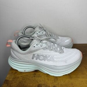 Hoka One One Bondi 8 Running Shoes Women's Size 9 B Grey